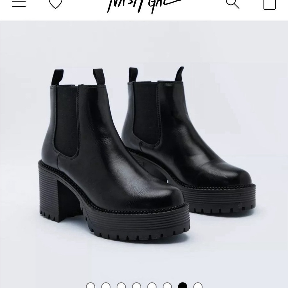 Nasty Gal Black Chunky Chelsea Boots